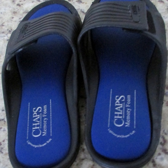 chaps memory foam slippers